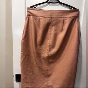 Babaton Tan Midi Skirt